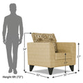 Sheldon Crafty 1 Seater Sofa (Beige)