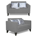 Adorn India Bladen 3-2 Five Seater Sofa Set (Grey)