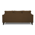 Adorn India Chandler L Shape 4 Seater Sofa Set Plain (Right Hand Side) (Brown)