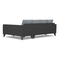 Adorn India Beetle Plus Blossom L Shape 6 Seater Sofa Set (Right Hand Side)(Black & Grey) (3 Year Warranty)