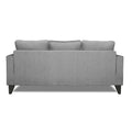 Adorn India Chandler L Shape 4 Seater Sofa Set Plain (Grey)