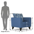 Sheldon Crafty 1 Seater Sofa (Blue)