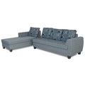 Raiden Crafty L Shape 6 Seater Sofa Set with Center Table (Left Hand Side) (Grey)