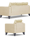 Adorn India Straight line Plus Bricks 3+1+1 5 Seater Sofa Set (Beige)