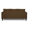 Adorn India Chandler Plain L Shape 4 Seater Wood Sofa Set (Brown) (3 Year Warranty)