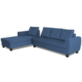 Raiden Decent Premium L Shape 6 Seater Sofa Set with Center Table (Left Hand Side) (Blue)
