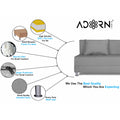 Adorn India Foam Easy Alyn Plus Decent 4 Seater Sofa Cum Bed (6X6) (Grey)(1 Year Warranty)