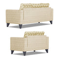 Straight line Plus Bricks 3+2 5 Seater Sofa Set (Beige)