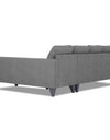 Adorn India Haddin Premium L Shape 6 Seater Sofa Set (Right Hand Side) (Grey)