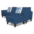 Adorn India Hallton L Shape 5 Seater Sofa Set Digitel Print (Right Hand Side) (Blue) (3 Year Warranty)