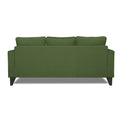 Adorn India Chandler Plain L Shape 4 Seater Sofa Set (Green) (3 Year Warranty)