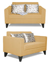Adorn India Bladen 3-2-1 Six Seater Sofa Set (Beige)