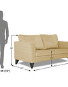 Adorn India Enzo Decent  (3 Years Warranty) 3 Seater Sofa (Beige) Modern