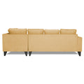 Adorn India Bryson L Shape 6 Seater Sofa Set Plain (Right Hand Side) (Beige) (3 Year Warranty)