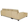 Raiden Bricks Premium L Shape 6 Seater Sofa Set with Center Table (Left Hand Side) (Beige)