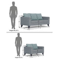Straight line Plus Blossom 3+2 5 Seater Sofa Set (Grey)