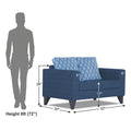Straight line Plus Blossom 2 Seater Sofa (Blue)