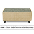 Sheldon Craftys 3+1+1 5 Seater Sofa Set with Centre Table (Beige)