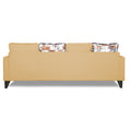 Adorn India Hallton L Shape 5 Seater Sofa Set Digitel Print (Right Hand Side) (Beige) (3 Year Warranty)