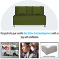 Adorn India Easy Alyn Plus Decent 2 Seater Sofa Cum Bed (4x6) (Green) (1 Year Warranty)