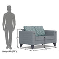 Straight line Plus Blossom 2 Seater Sofa (Grey)