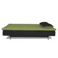 Adorn India Aspen 3 Seater Sofa Cum Bed (Green & Black) (3 Year Warranty)