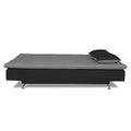 Adorn India Aspen 3 Seater Sofa Cum Bed (Dark Grey and Black) (3 Year Warranty)