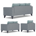 Straight line Plus Blossom 3+2+1 6 Seater Sofa Set (Grey)