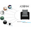 Zink 1 Seater Sofa (Grey & Black)