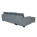 Raiden Crafty L Shape 6 Seater Sofa Set with Center Table (Left Hand Side) (Grey)