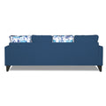 Adorn India Hallton L Shape 5 Seater Sofa Set Digitel Print (Left Hand Side) (Blue) (3 Year Warranty)