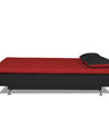 Adorn India Aspen Three Seater Sofa Cum Bed (Red and Black)