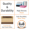Adorn India Easy Desmond 2 Seater Sofa Cum Bed 4 X 6 (Brown & Beige) (1 Year Warranty)