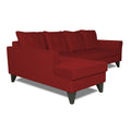 Adorn India Maddox Tufted L Shape 6 Seater Sofa Set LHS (Maroon) (3 Year Warranty)