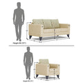 Straight line Plus Blossom 3+1+1 5 Seater Sofa Set (Beige)