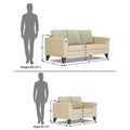 Straight line Plus Blossom 3+2 5 Seater Sofa Set (Beige)