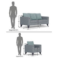 Straight line Plus Blossom 3+1+1 5 Seater Sofa Set (Grey)