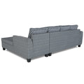 Raiden Bricks Premium L Shape 6 Seater Sofa Set with Center Table (Right Hand Side) (Grey)