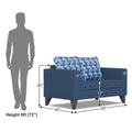Straight line Plus Bricks 2 Seater Sofa (Blue)
