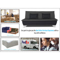 Exclusive Two Tone Arden 4 Seater Wood Sofa Cum Bed 4x6(Dark Grey & Black)