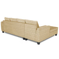 Raiden Decent Premium L Shape 6 Seater Sofa Set with Center Table (Left Hand Side) (Beige)