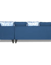 Adorn India Bryson L Shape 6 Seater Sofa Set Digitel Print (Right Hand Side) (Blue)