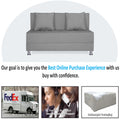 Adorn India Easy Alyn Plus Decent 2 Seater Foam Sofa Cum Bed (4X6) (Grey) (1 Year Warranty)