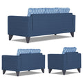 Straight line Plus Blossom 3+2+1 6 Seater Sofa Set (Blue)