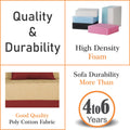 Adorn India Easy Boom 2 Seater Sofa Cum Bed 4 x 6 (Maroon & Beige) (1 Year Warranty)