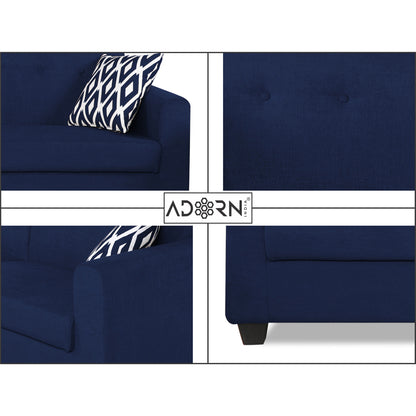 Adorn India Blazer Plus 3-1-1 Five Seater Sofa Set (Blue)