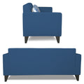 Adorn India Bladen 3-1-1 Five Seater Sofa Set (Wood) (Blue)