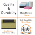 Adorn India Easy Desmond 2 Seater Sofa Cum Bed 4 x 6 (Green & Black) (1 Year Warranty)