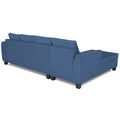 Raiden Decent Premium L Shape 6 Seater Sofa Set with Center Table (Left Hand Side) (Blue)
