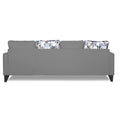 Adorn India Hallton L Shape 5 Seater Sofa Set Digitel Print (Right Hand Side) (Grey) (3 Year Warranty)